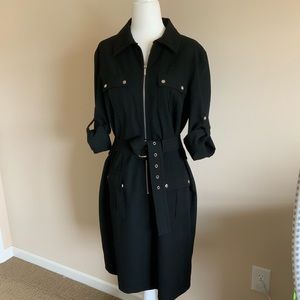 Michael Kors Roll Sleeve Dress with belt